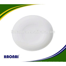 Customized plain ceramic plates for restaurant with customer's logo